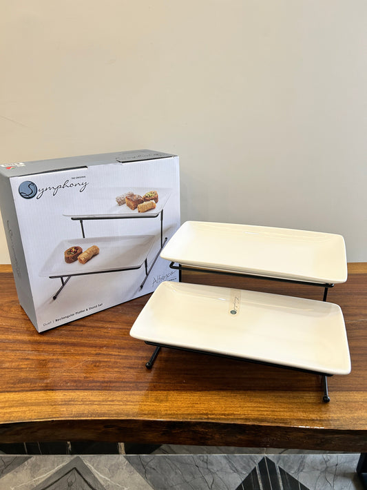 Symphony 2Tier Rectangular Platter