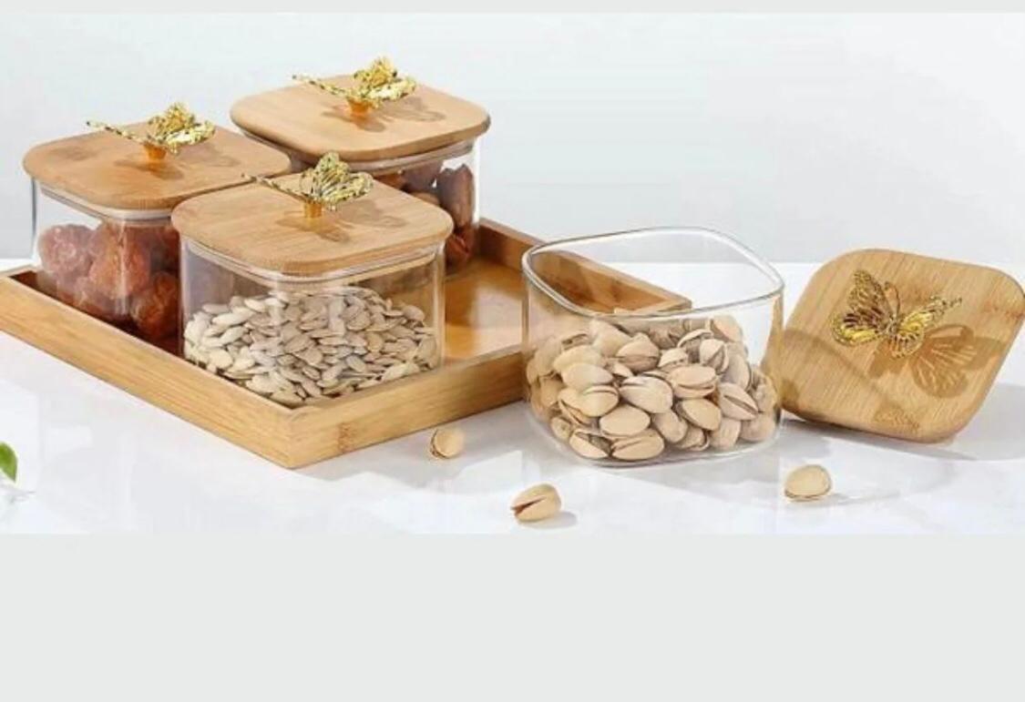 High Borosilicate Glass Dry Fruit Jar – Home Plus Crockery