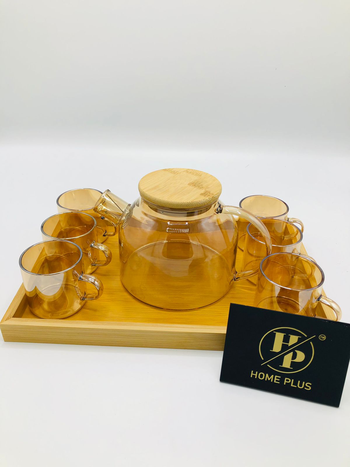 8 Pcs Kehva Set with Bamboo Tray