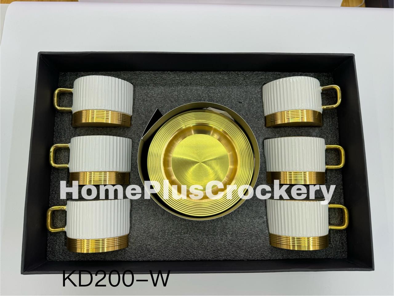 Ceramic Made Metal Base Cup and Saucer