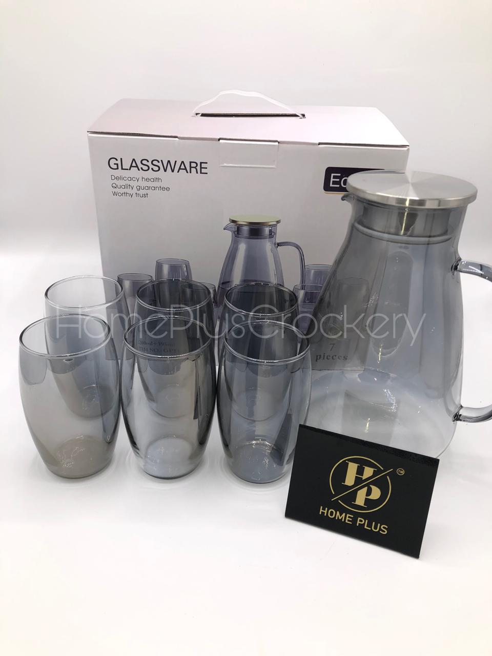 7-Piece Glass Water Set - Elegant Hydration