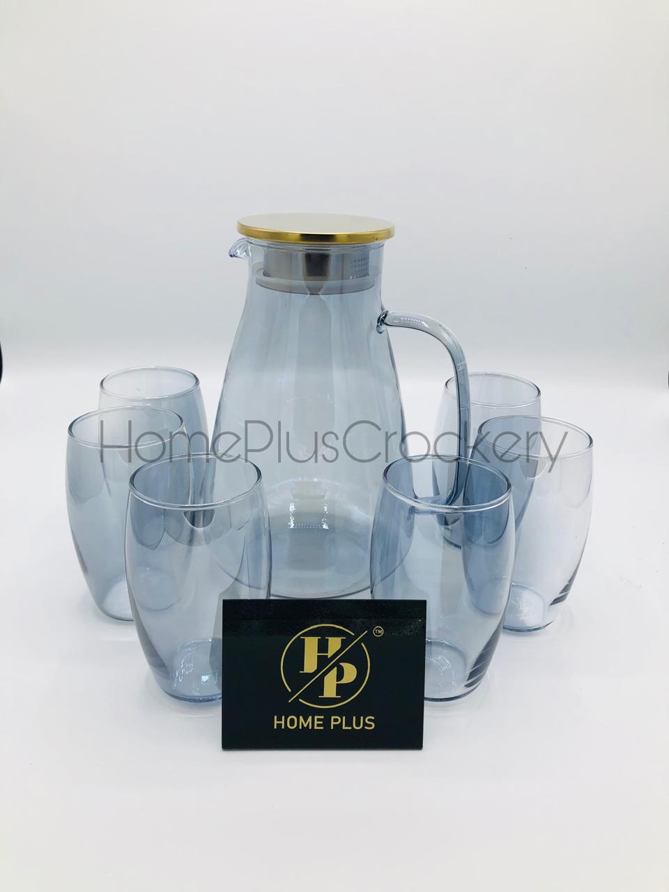 7-Piece Glass Water Set - Elegant Hydration