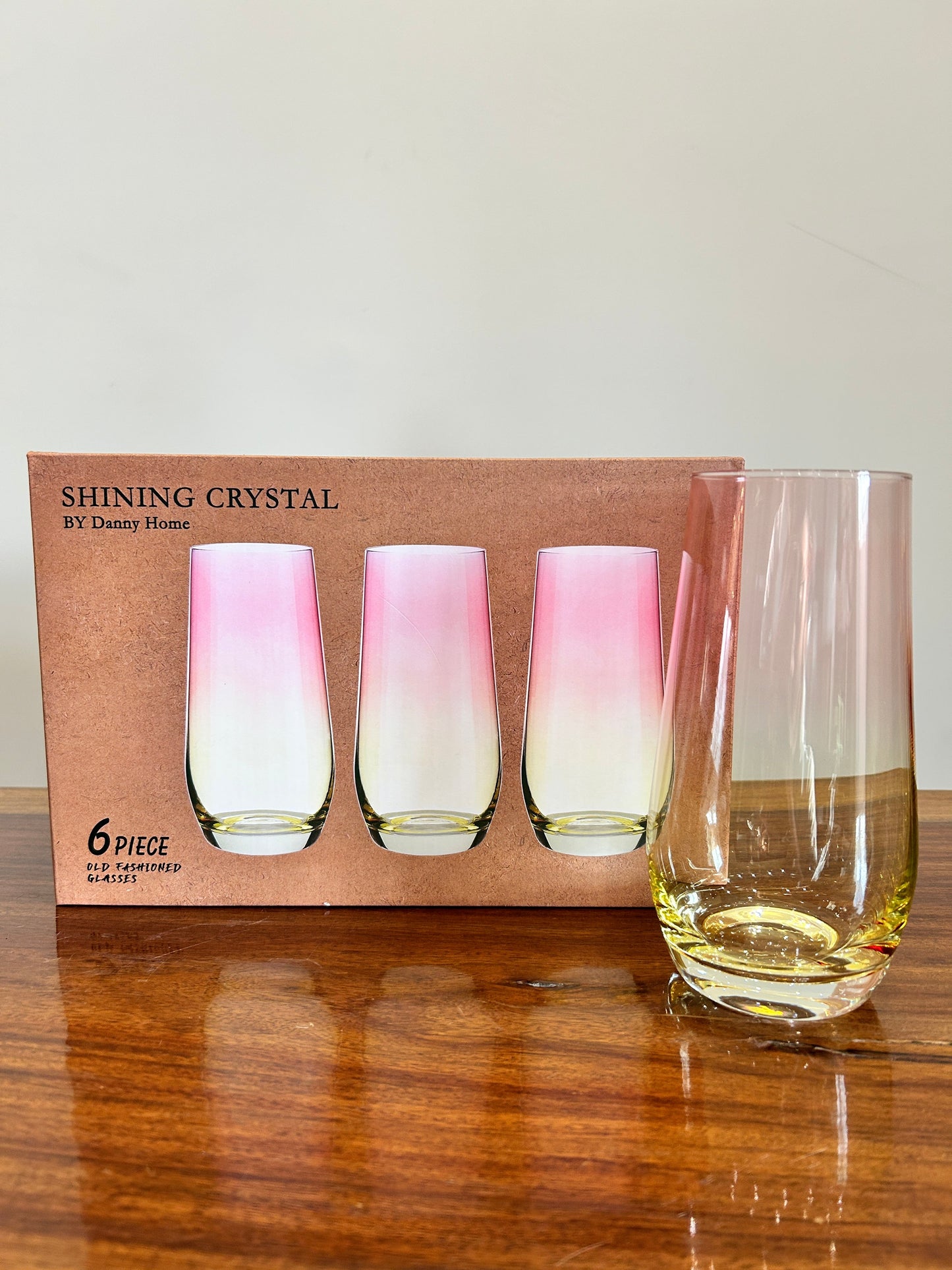 Danny Home Shining Crystal Glass 6Pcs (550ml)