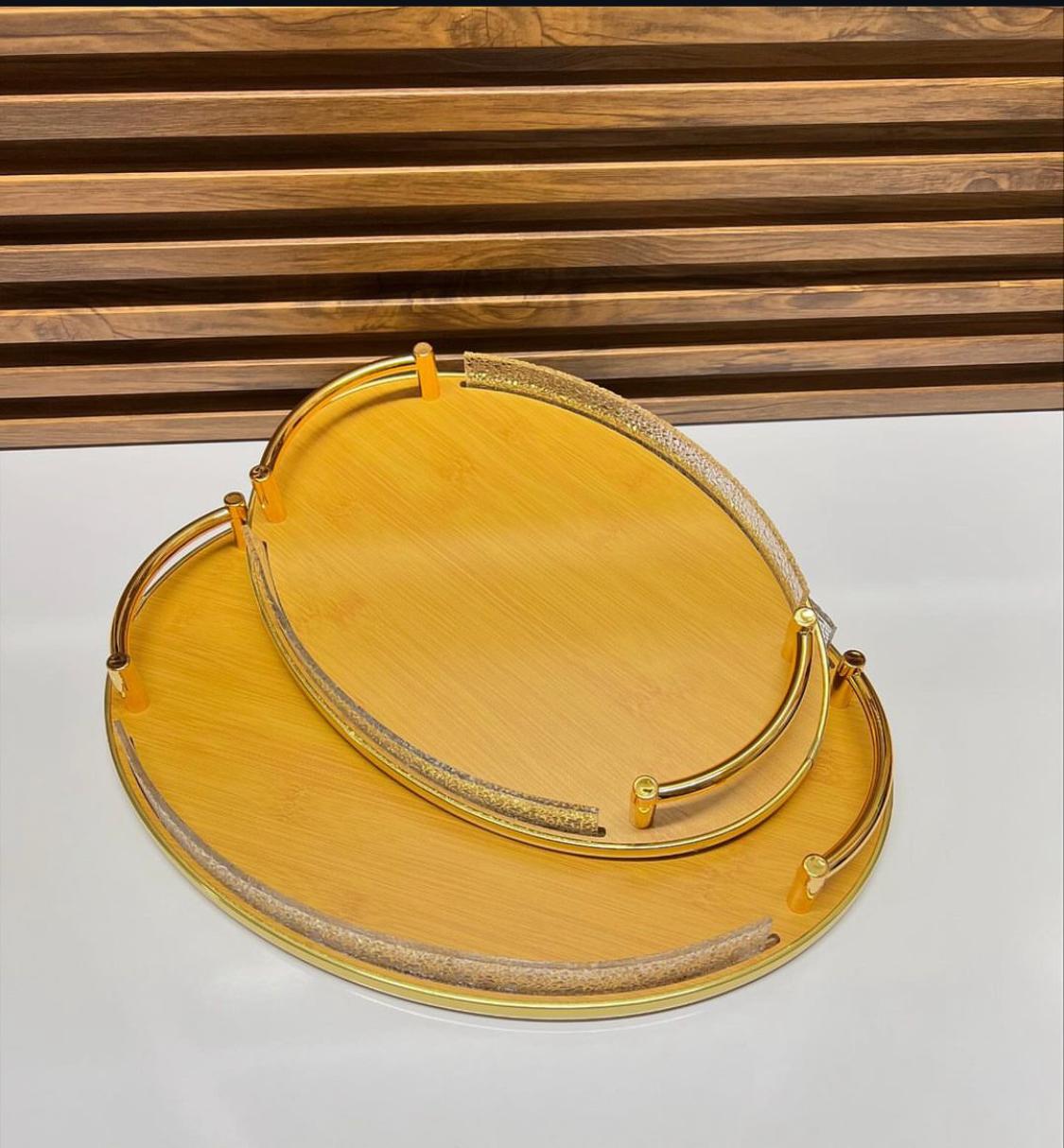 Natural Elegance 2 Pcs Tray Set