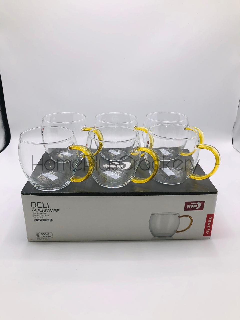 Glass Mug Set Pack of 6