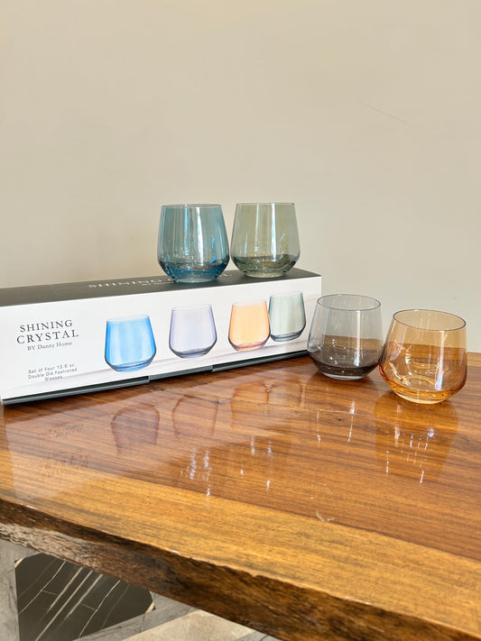 Danny Home Multicolour Glass 4Pcs (360ml)