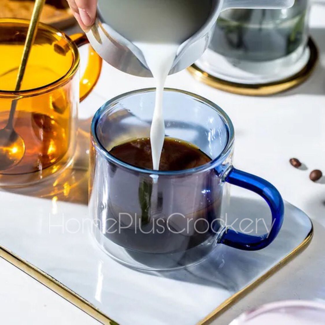 Feather Color Double Wall Mug 250ml