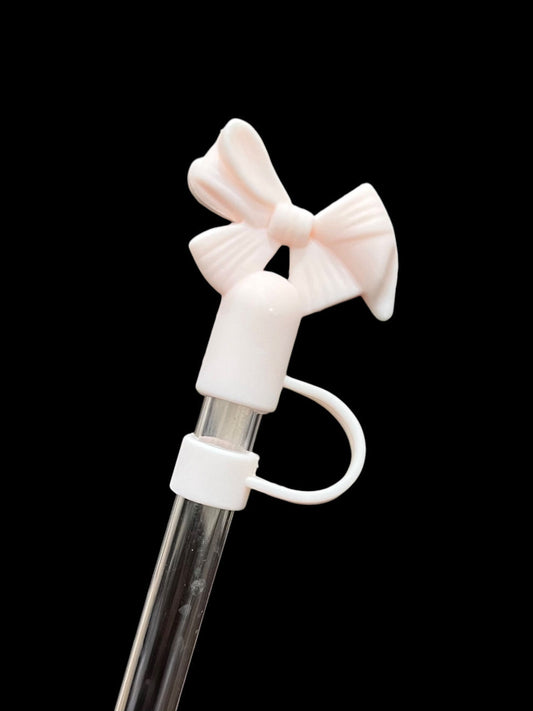 Coquette Bow Shape Silicon Straw Stopper