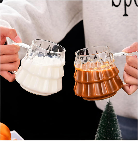 Transparent Mug with Handle Coffee Cup