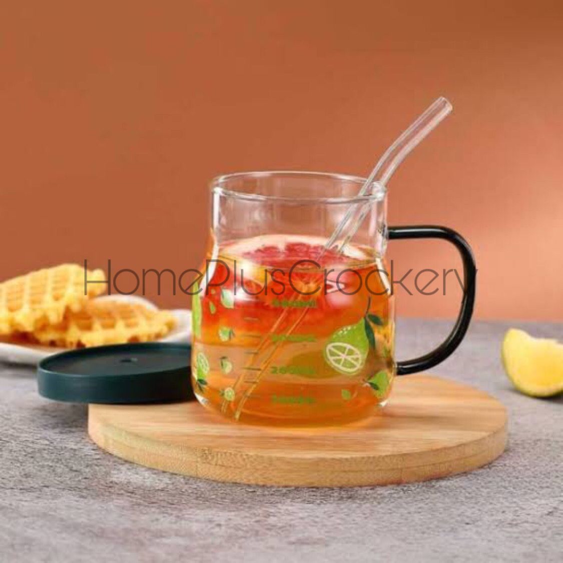 Glass Sipper with Straw - 610ml