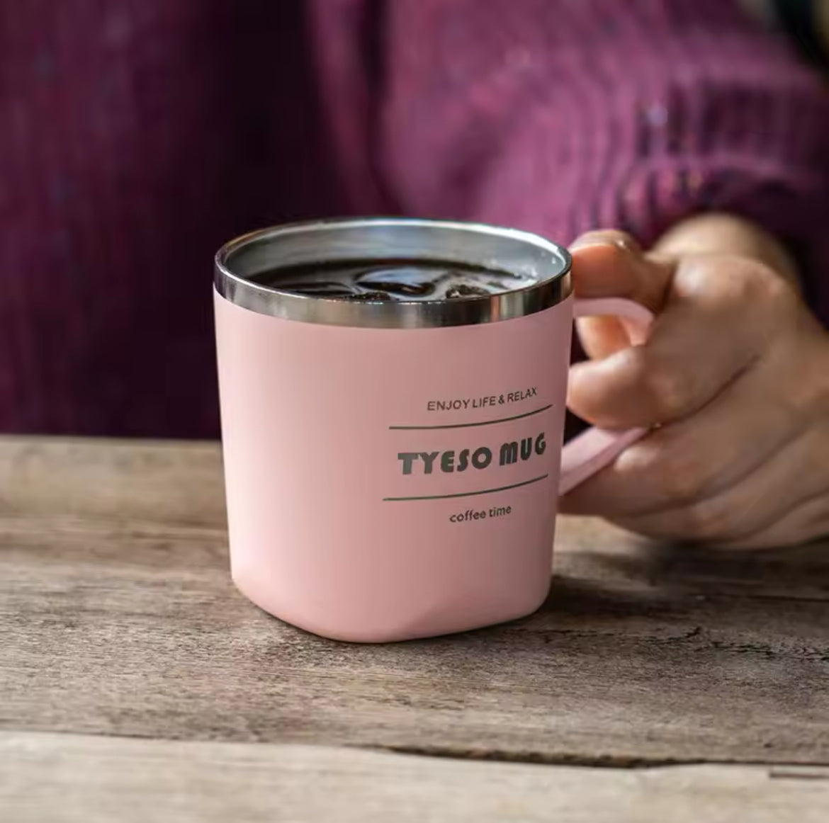 Tyeso Stainless Steel Travel Mug 260ml