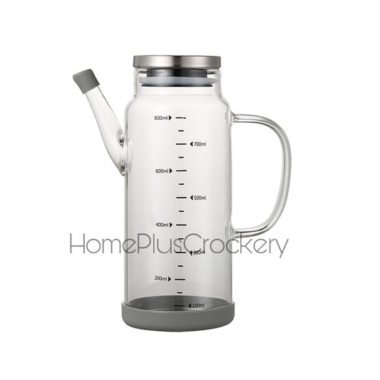 Oil Jug with Steel Lid and Silicone Mat