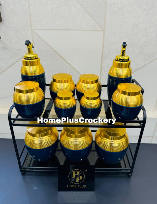 Spice Jar with Metal Lids 11-Pcs