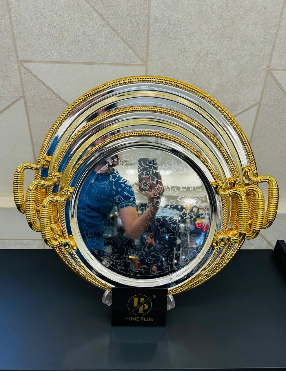 Steel Tray 3-Pcs Set