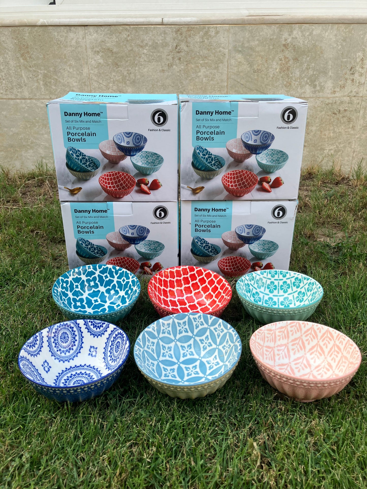 Danny Home Multicolour Sweet Bowl (6Pcs)