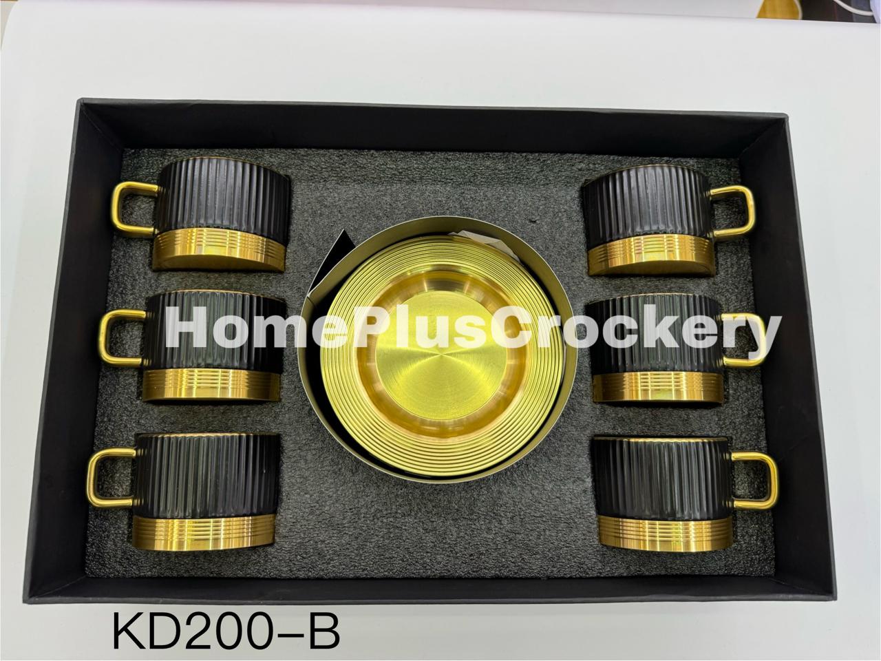 Ceramic Made Metal Base Cup and Saucer