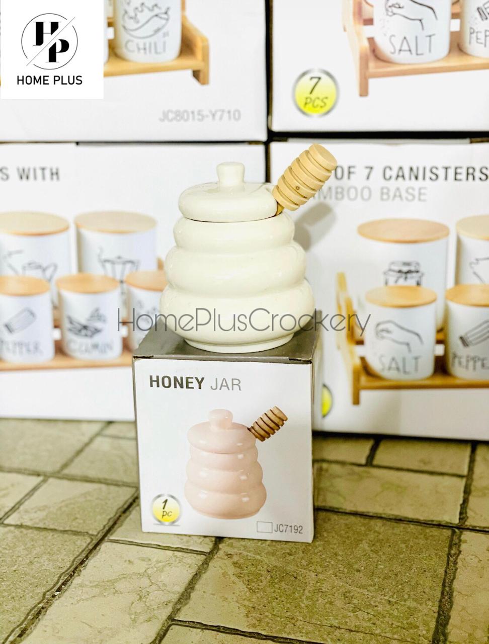 Porcelain Honey Jar