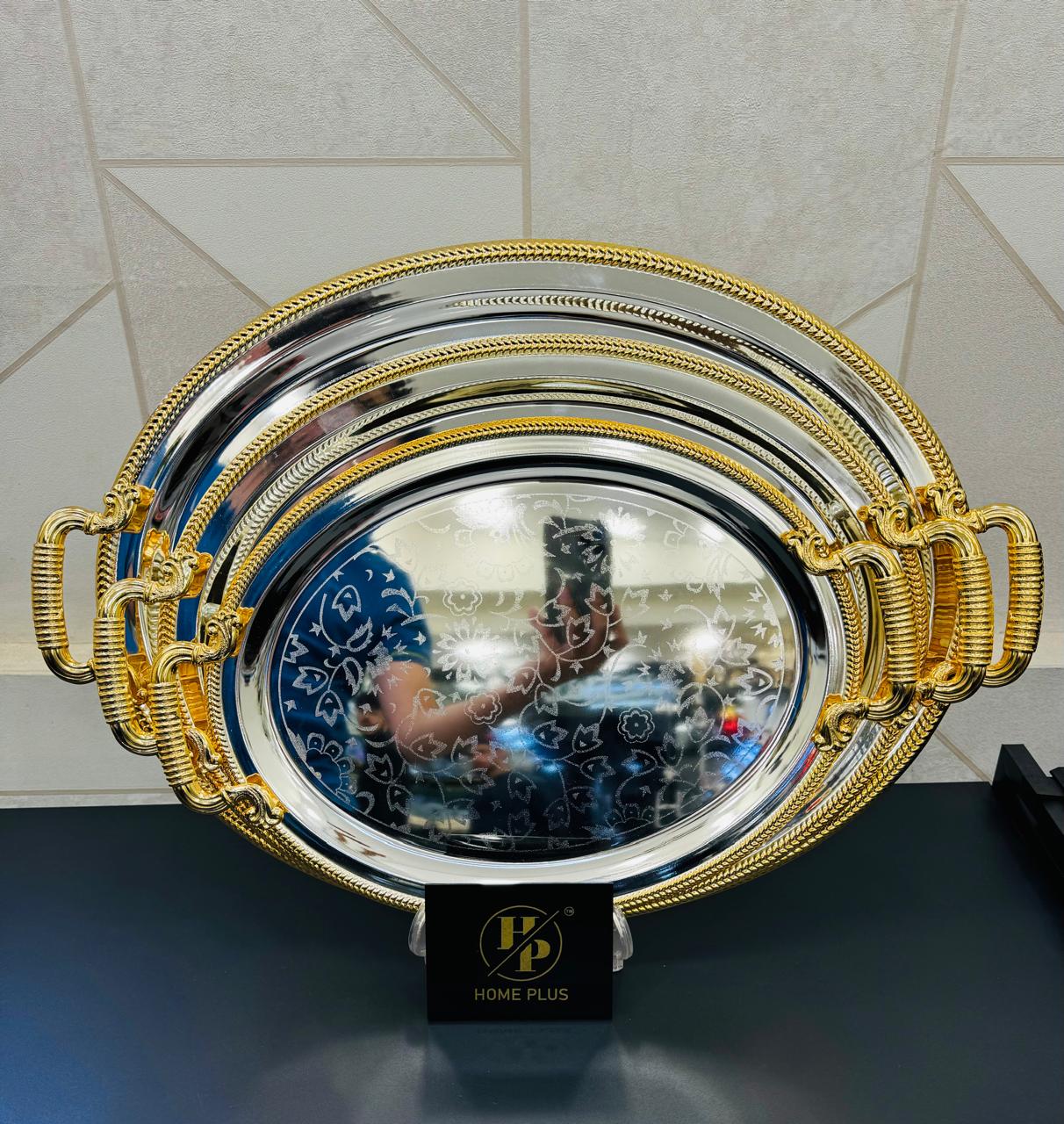 Steel Tray 3-Pcs Set