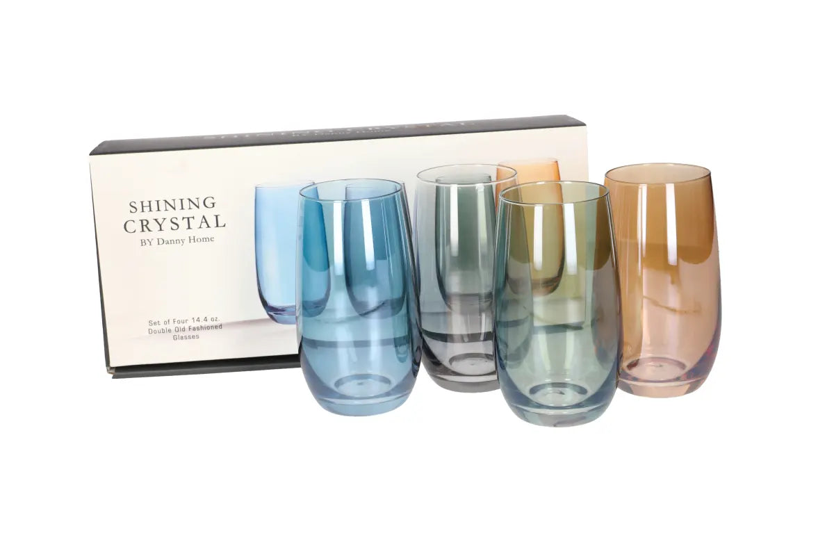 Danny Home Multicolour Glass 4Pcs (410ml)