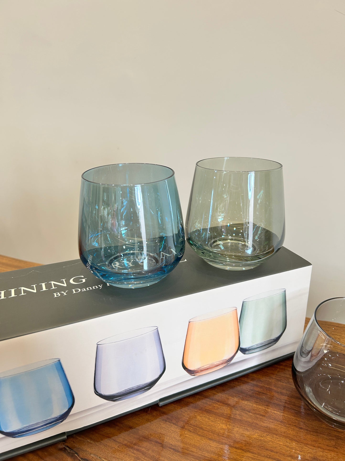 Danny Home Multicolour Glass 4Pcs (360ml)