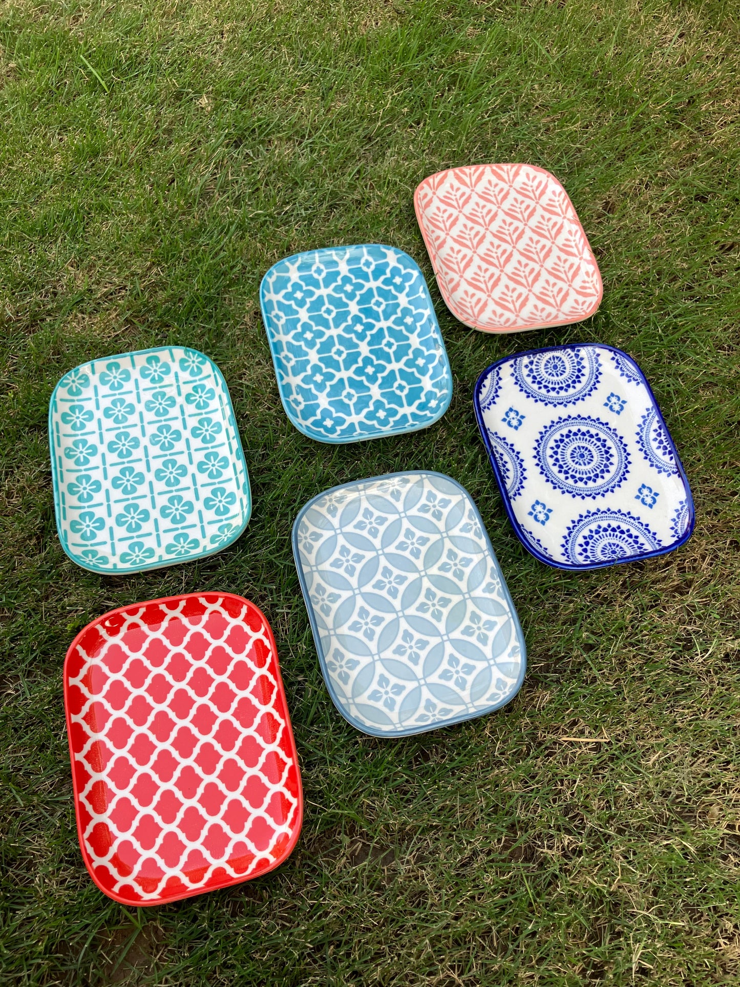 Danny Home Multicolour Mini Plates (6Pcs)