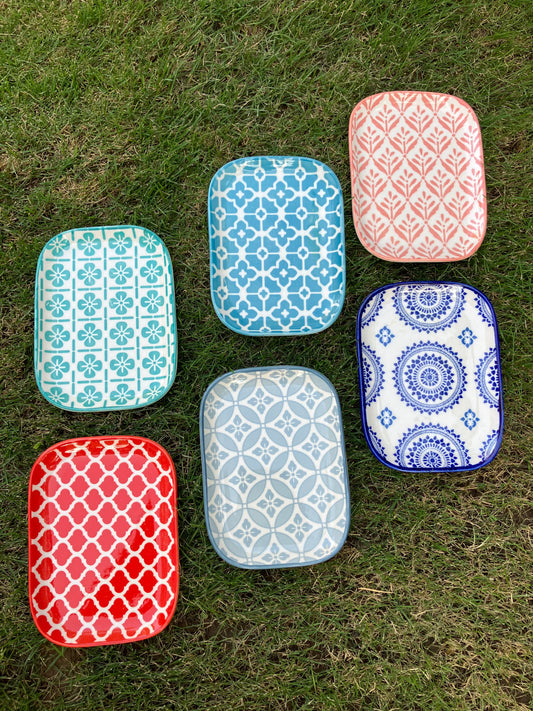 Danny Home Multicolour Mini Plates (6Pcs)