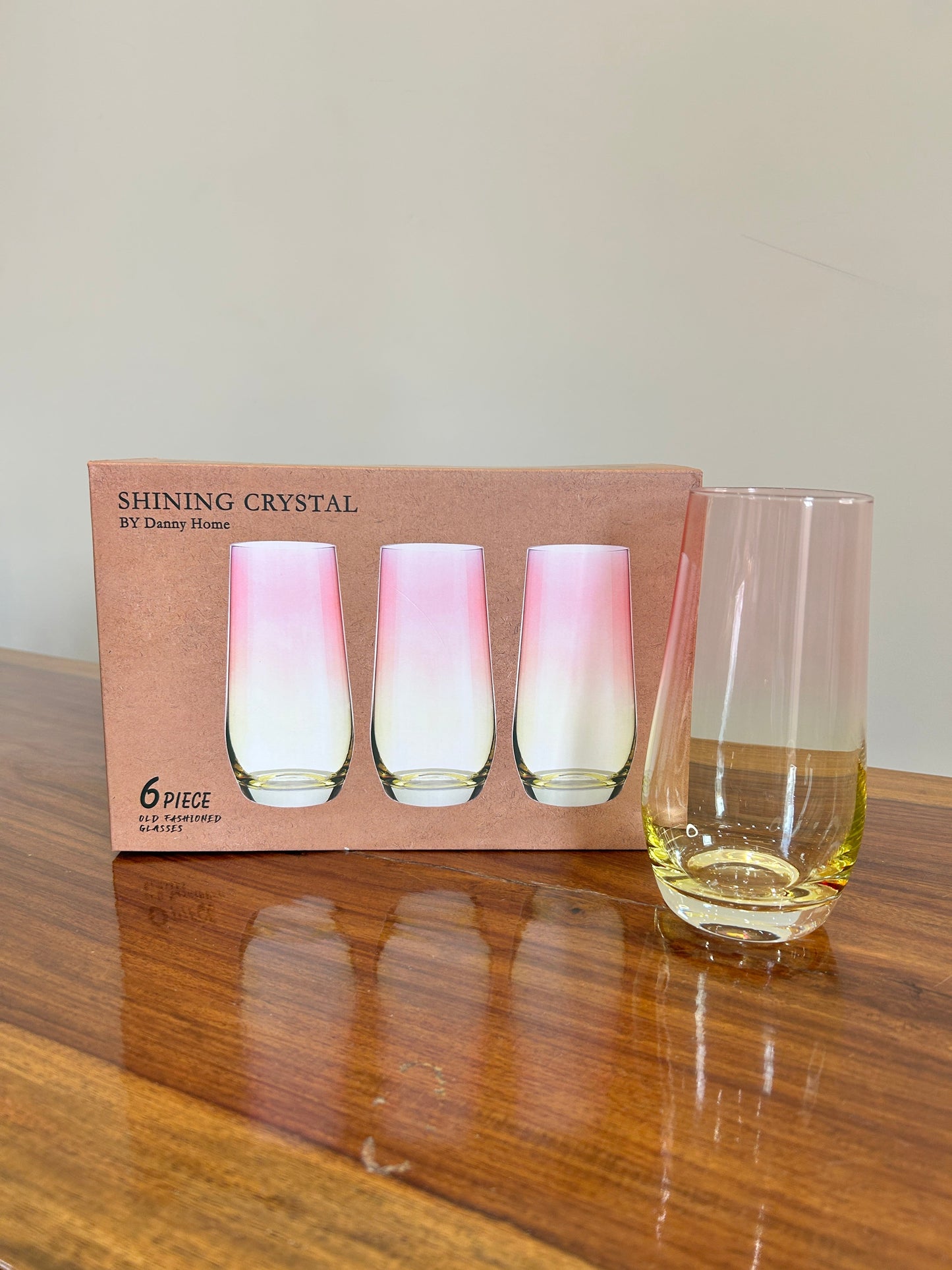 Danny Home Shining Crystal Glass 6Pcs (550ml)