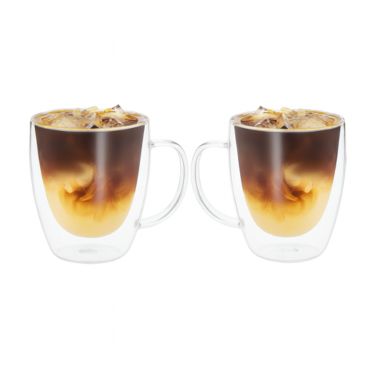 Double Wall Glass Cup – 2 Pcs (150ml)