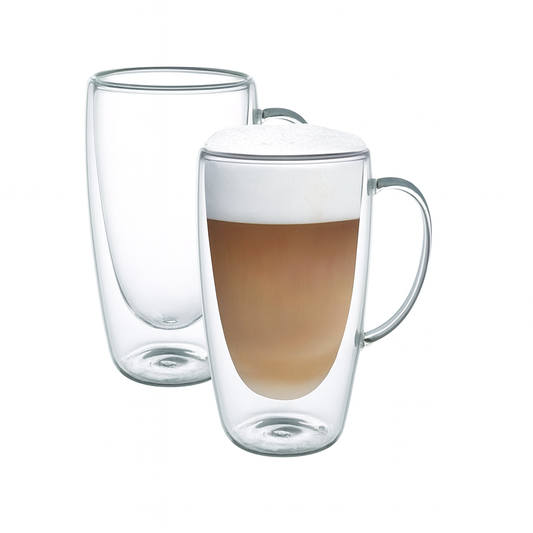 Double Wall Glass Mug – 2 Pcs (300ml)