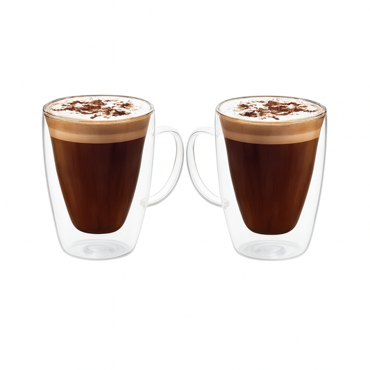 Double Wall Glass Cup – 2 Pcs (80ml)