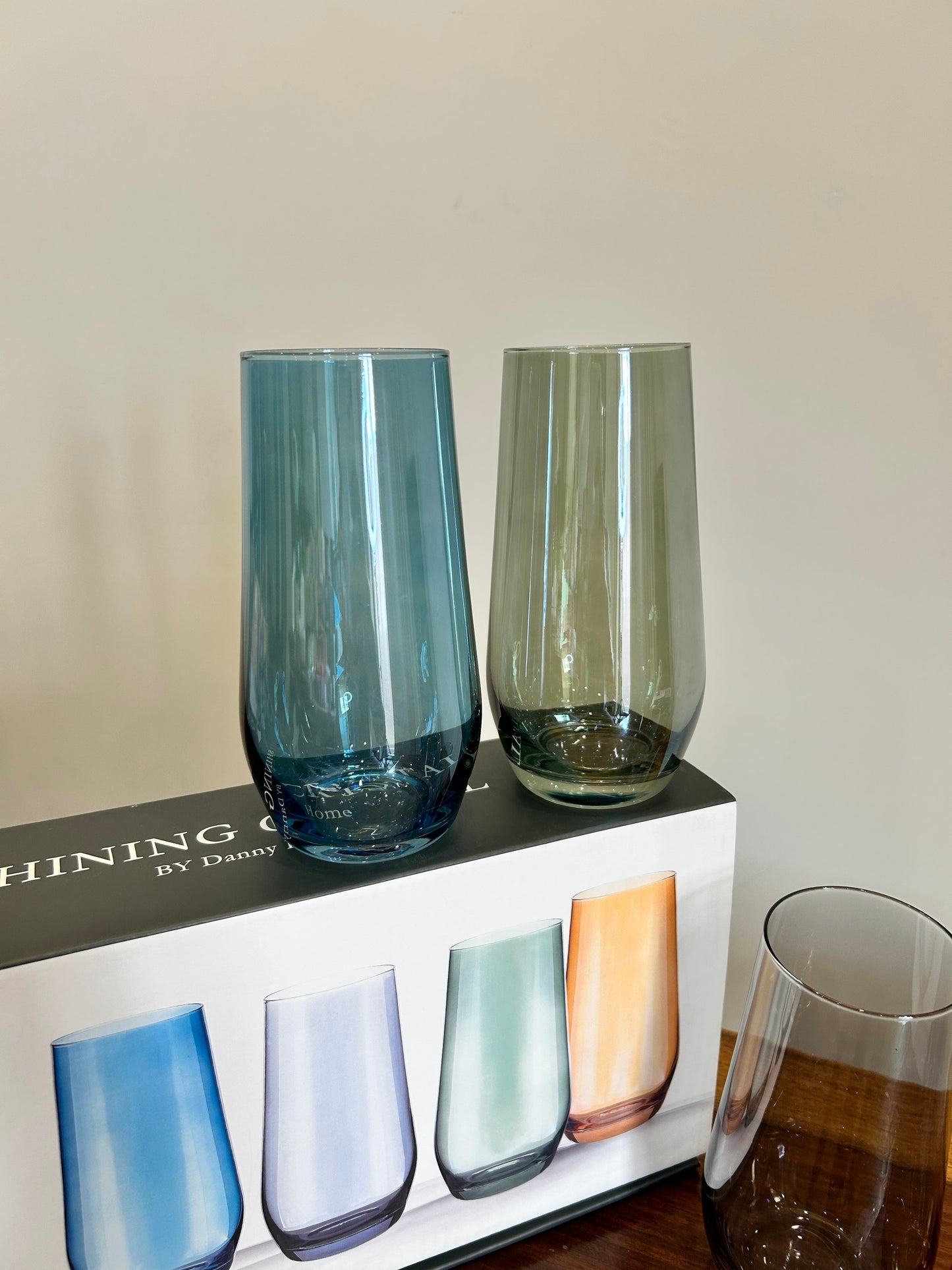 Danny Home Multicolour Glass 4Pcs (550ml)
