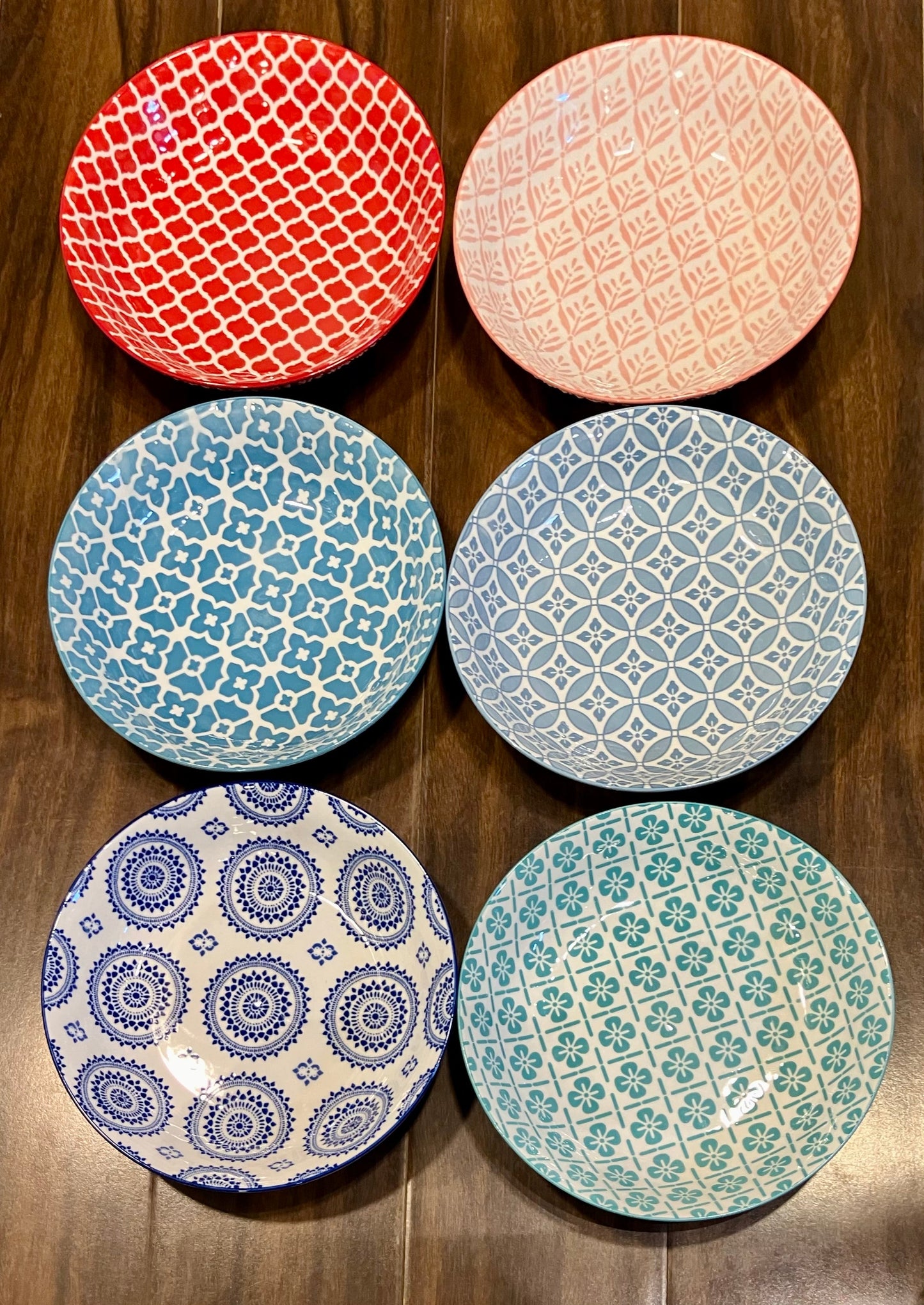 Danny Home Multicolour Deep Plate (6Pcs)