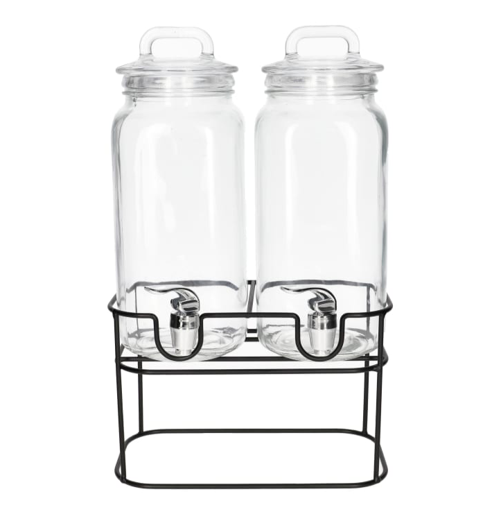 Danny Home Glass Beverage Dispenser 2Pcs