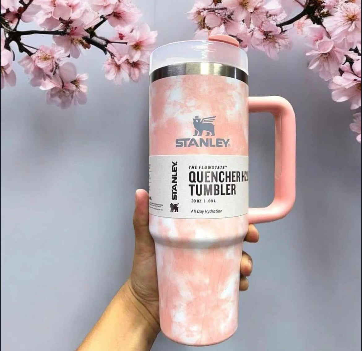 Stanley The Quencher H2.0 FlowState™ Tumbler | 40 OZ | Tie Die Pink