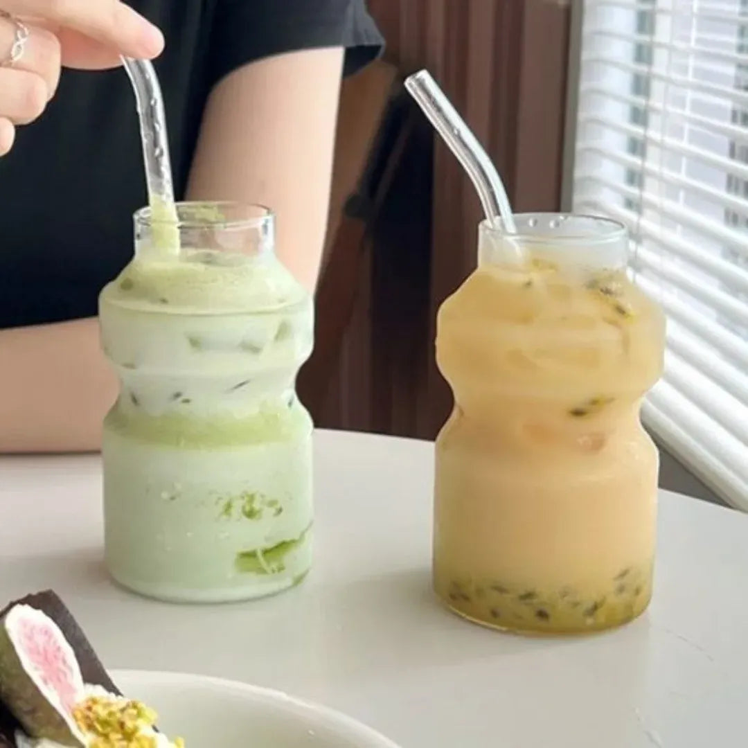 Bottle Shape Ice Tea Glass