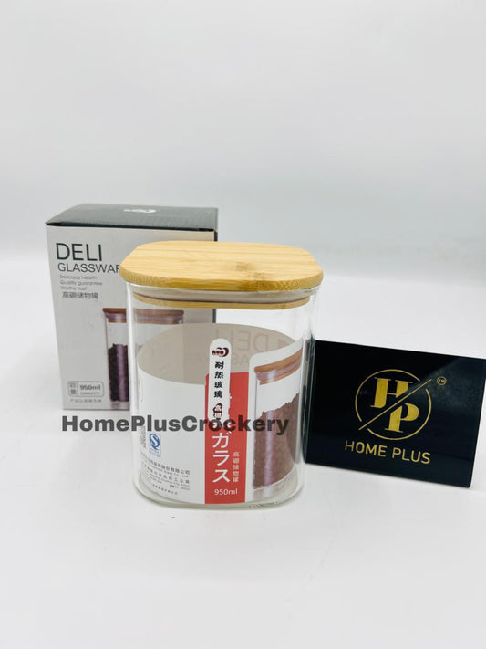 Single Piece Glass Jar 950ml