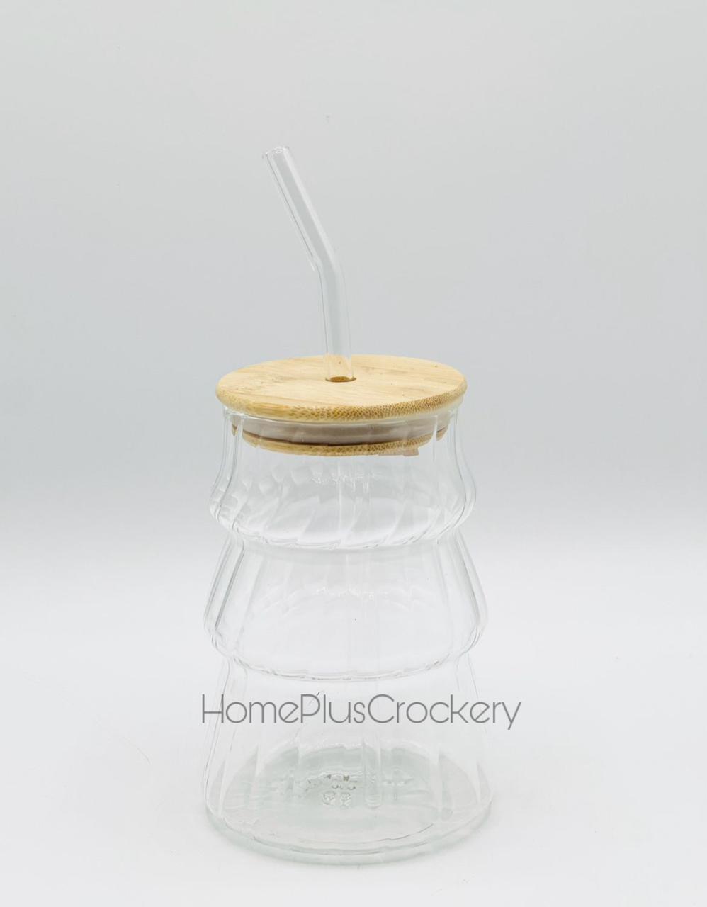 Ribbed Glass Sipper