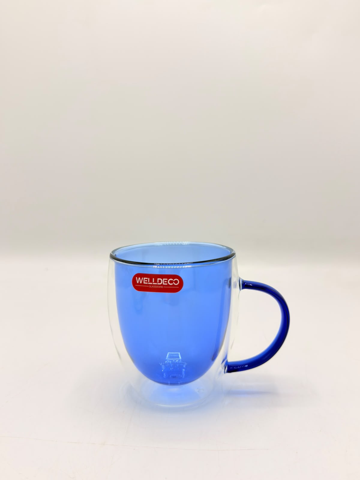 Double Wall Glass Mugs (78-27) – Insulated Colored Coffee & Tea Cups with Handles