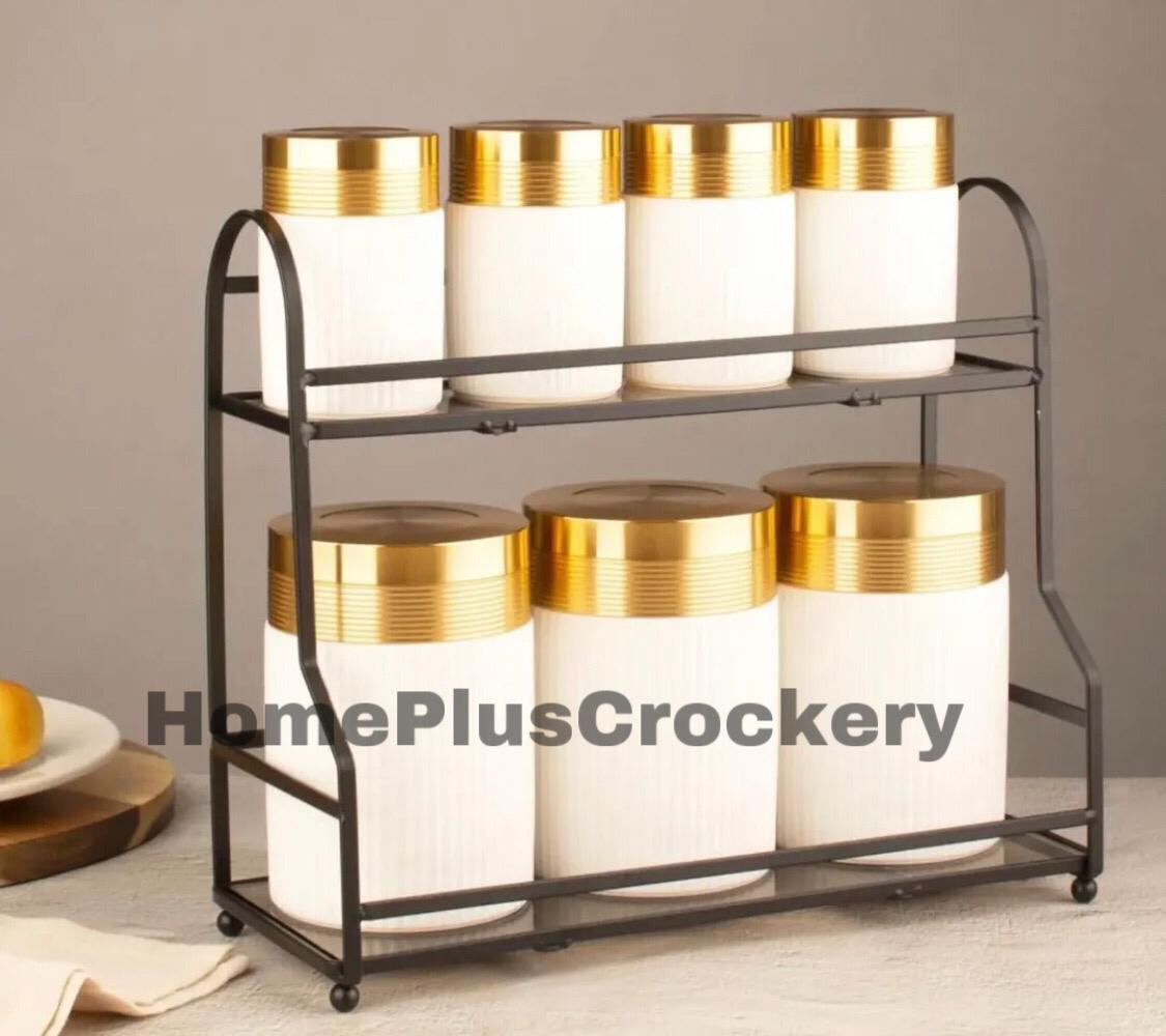 Spice Jar with Metal Lids 7 Pcs