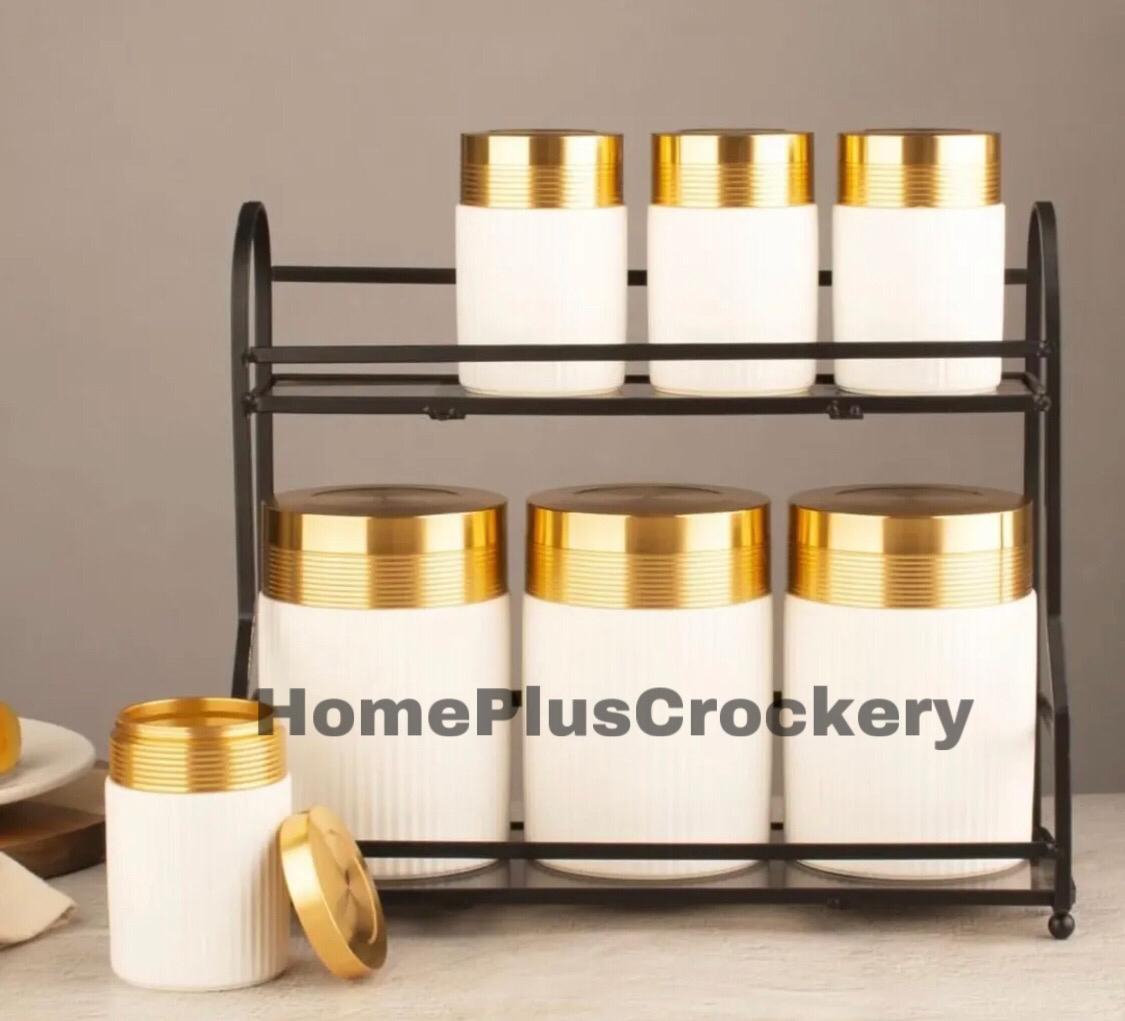 Spice Jar with Metal Lids 7 Pcs