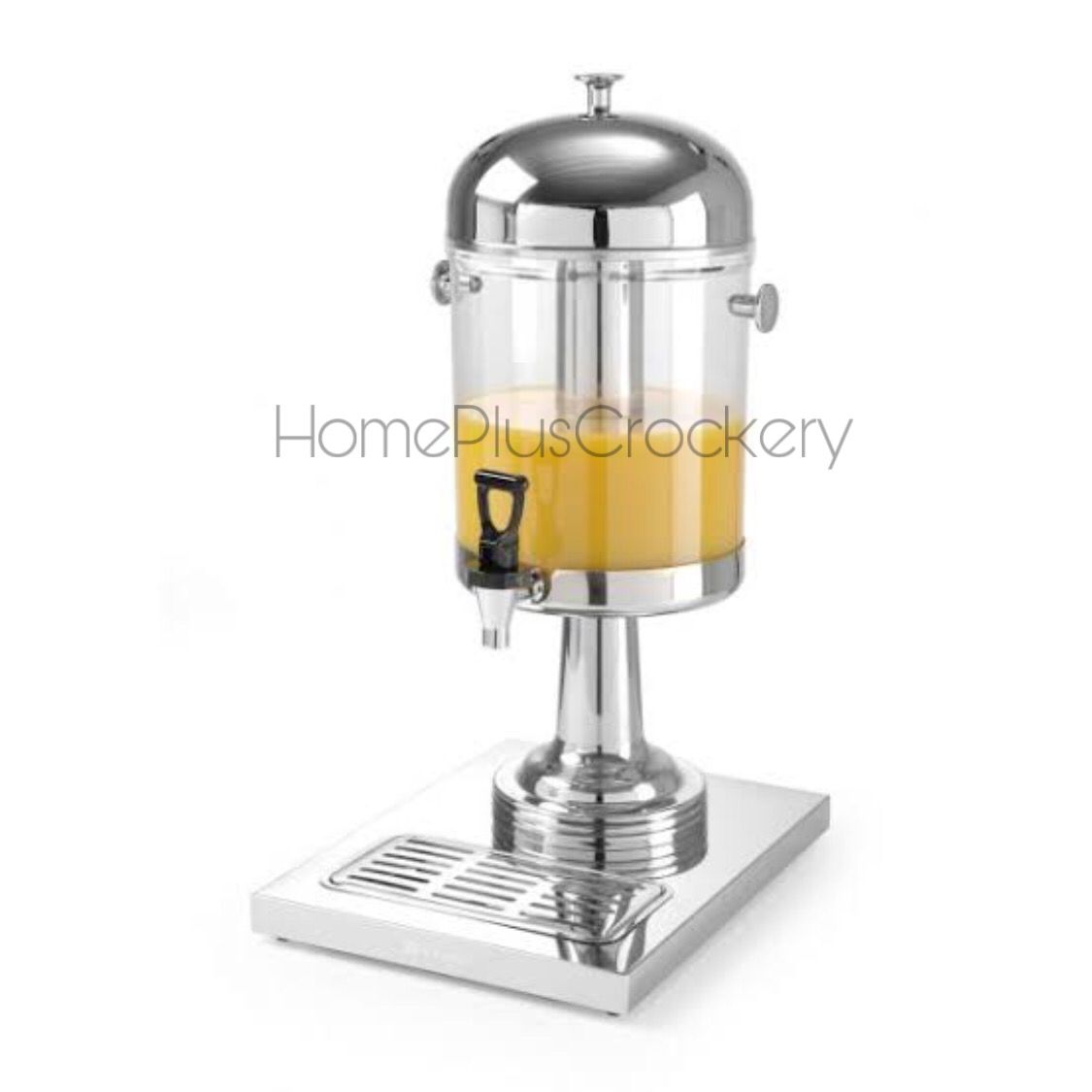 Acrylic Dispenser with Steel Stand and Steel Lid