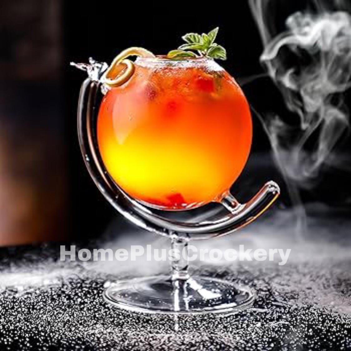 Globe Shape Glass Sipper (300ml)
