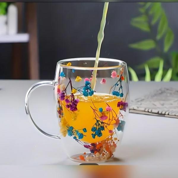 Double Wall Trendy Mug 350ml(Mix Designs)