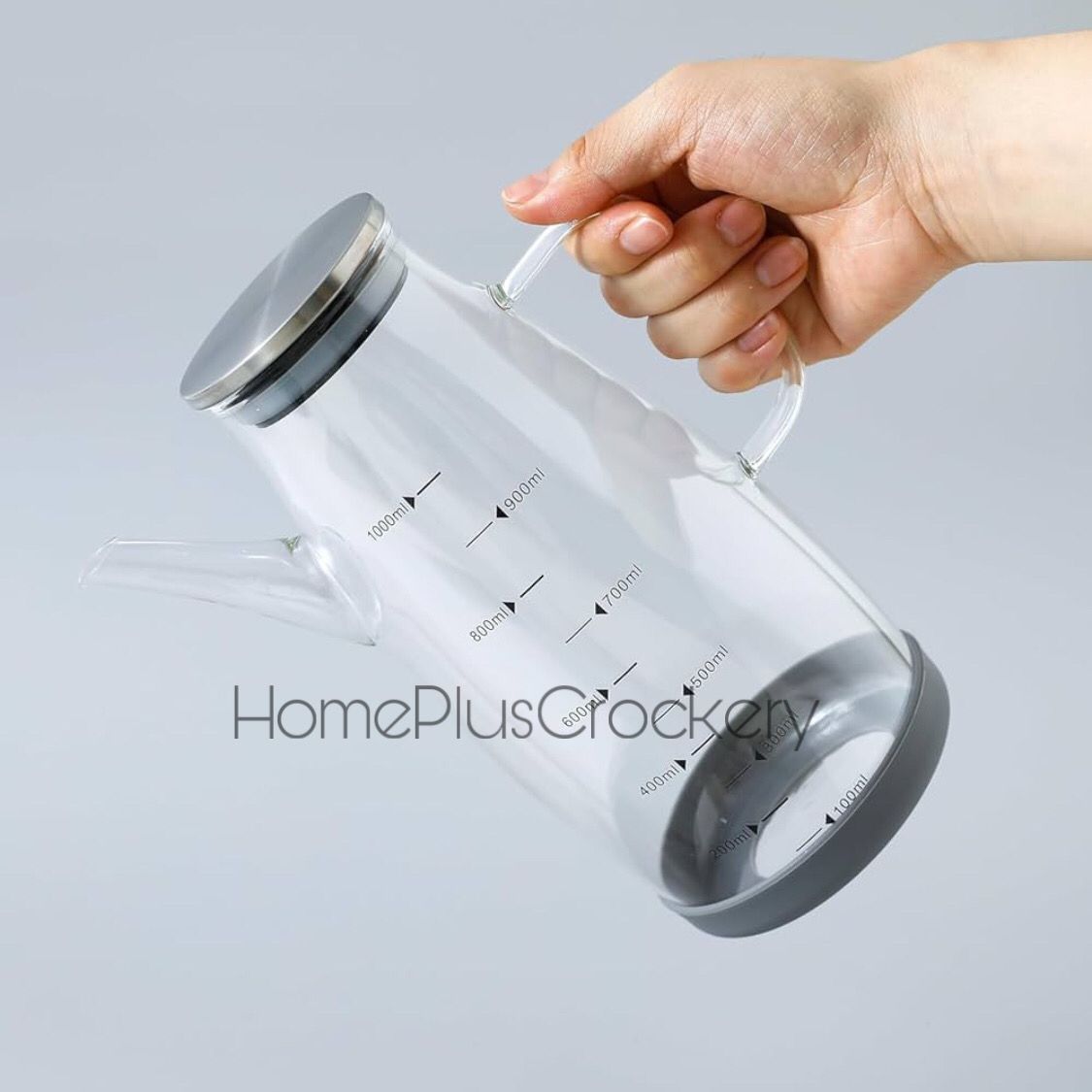 Oil Jug with Steel Lid and Silicone Mat