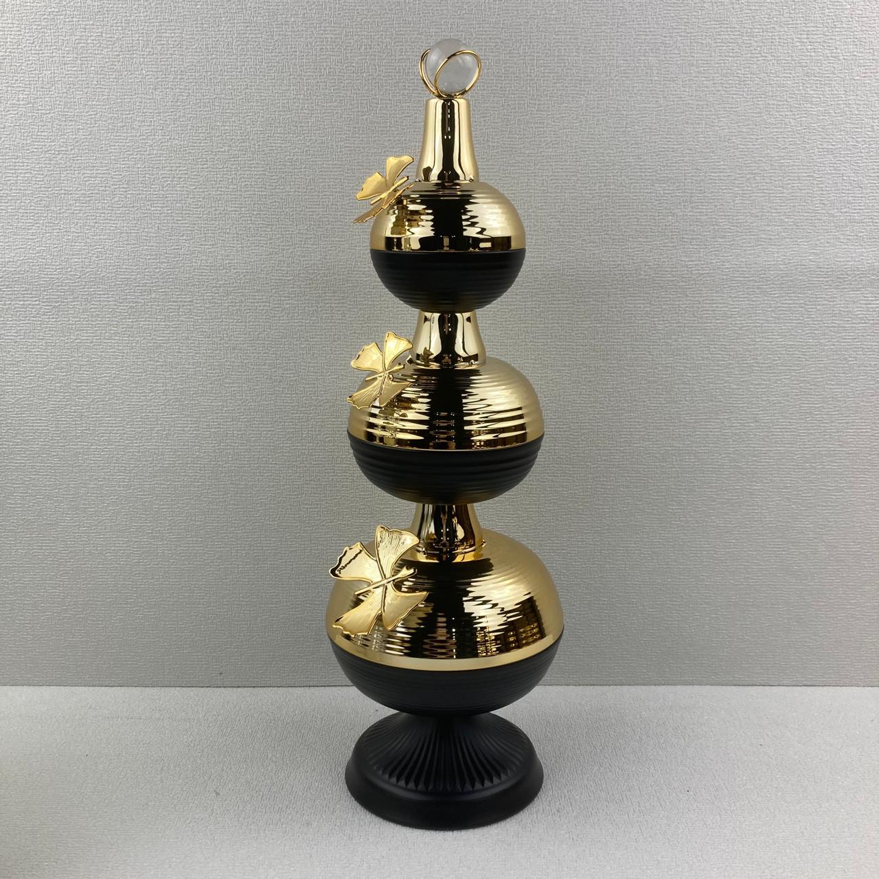 Black Gold Decorative Candy Jar