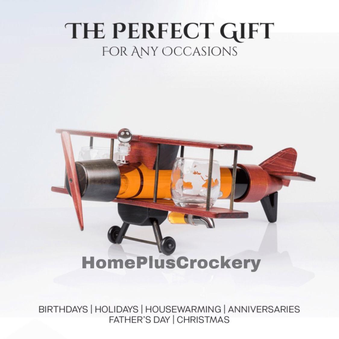 Aeroplane Shape Glass Dispenser