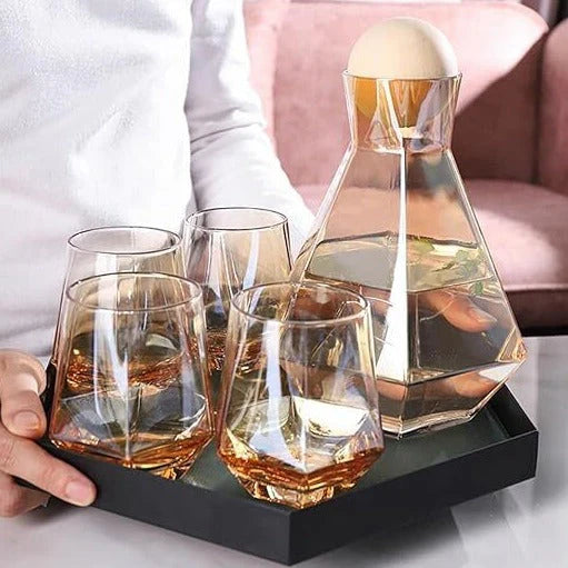 Water Glass & Jugs With Ball Cork  ( Set of 7)