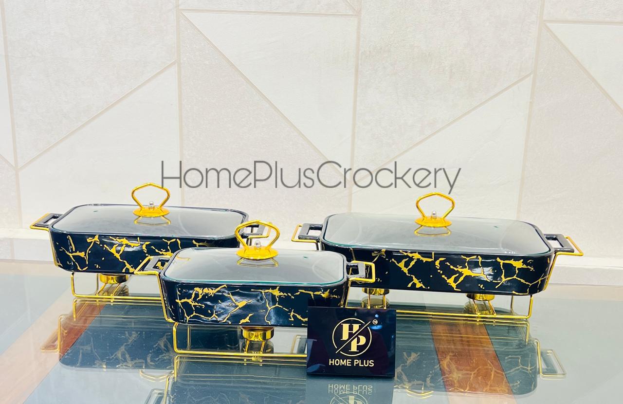 3-Pieces Burner Dish Set- Texture