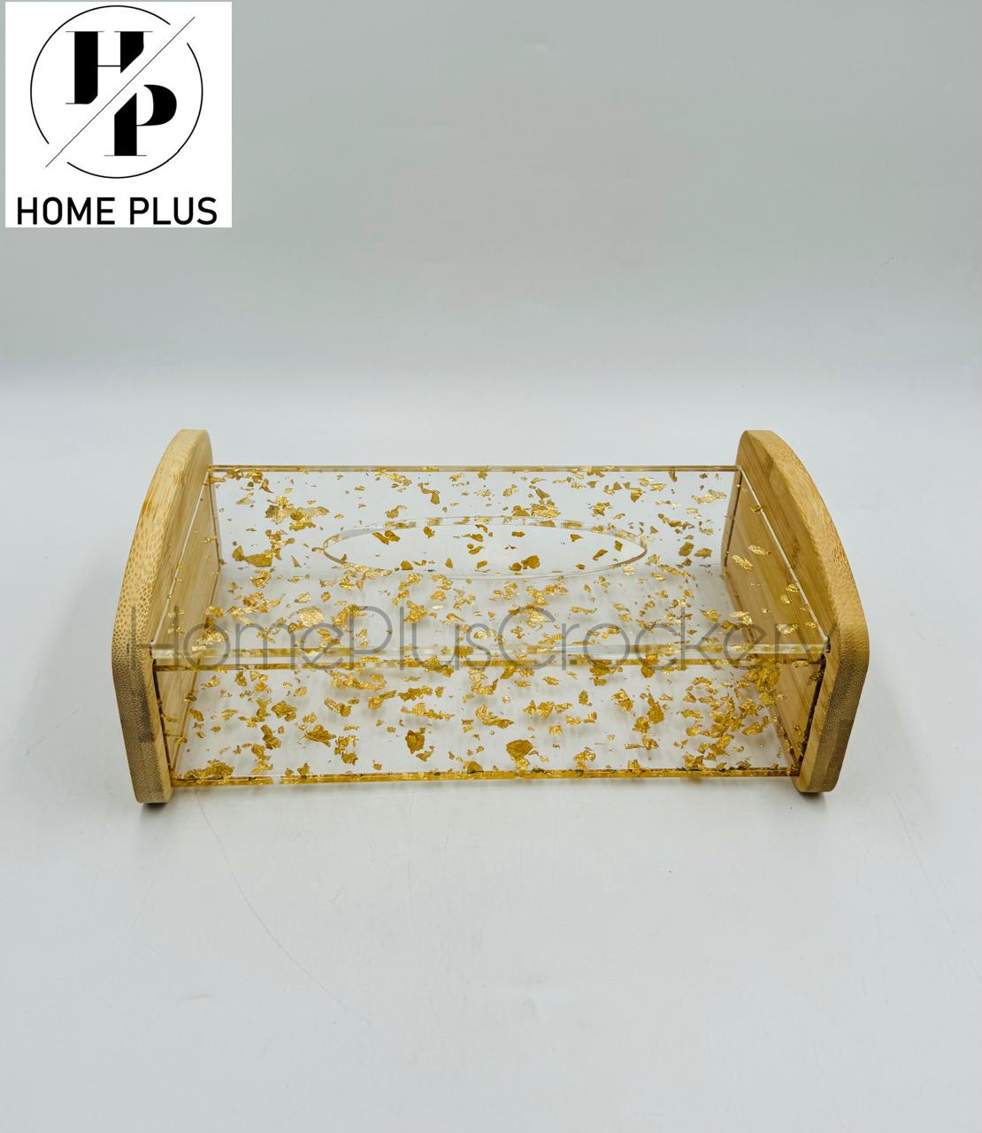 Acrylic Dustbin Tissue Box