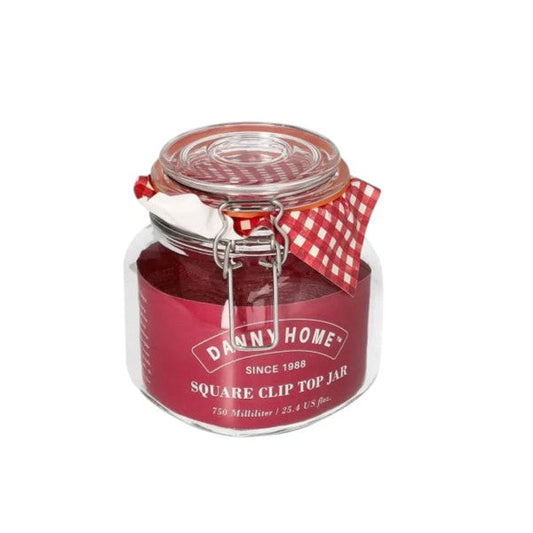 Square Clip Top Jar 525ml 24c-1966-39